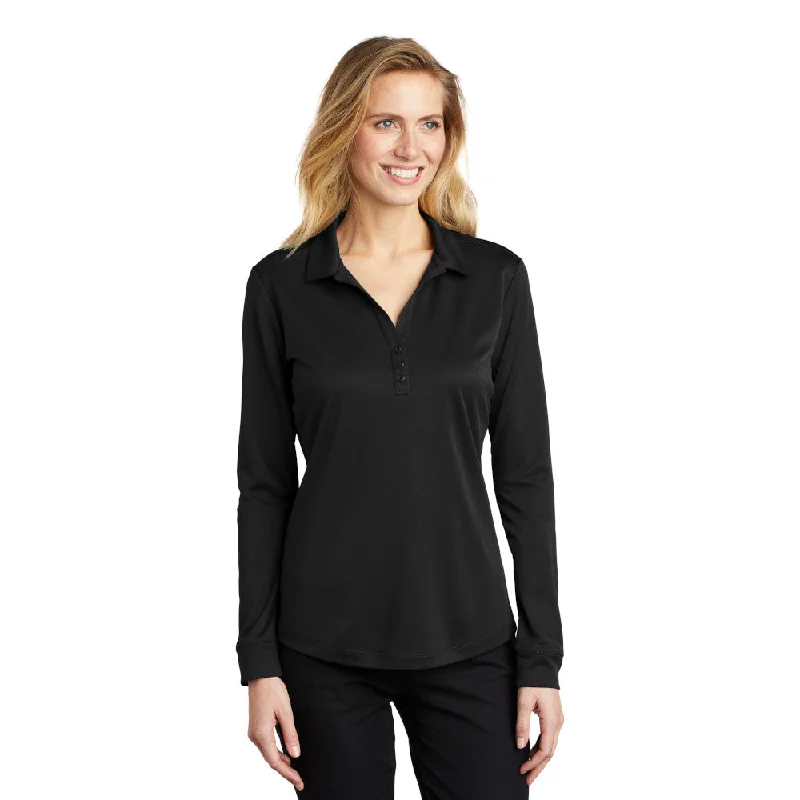 Port Authority L540LS Women's Silk Touch Performance Long Sleeve Polo