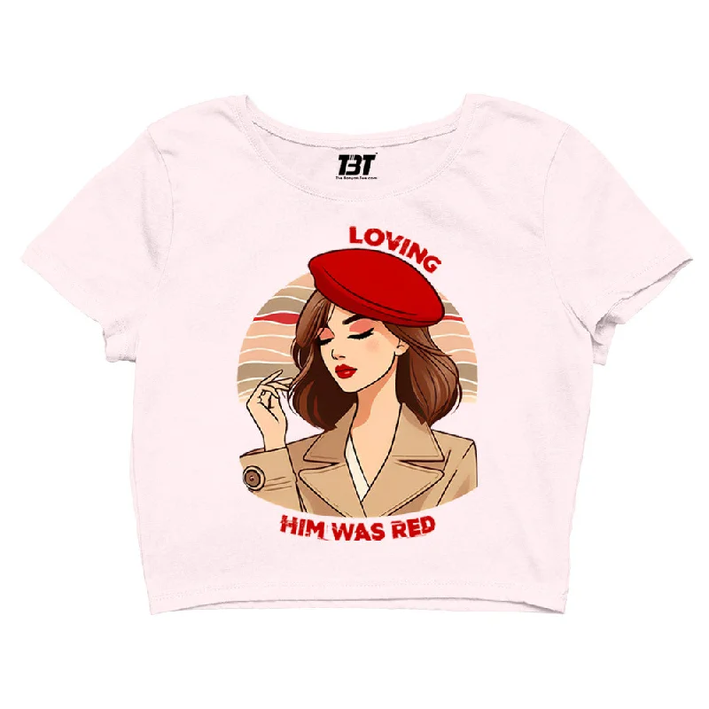 Crop Top - Loving Him Was Red