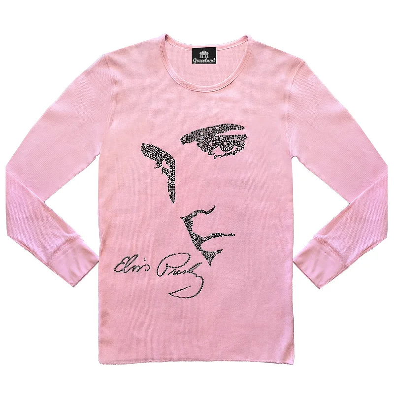 Elvis Signature Style: Elvis Profile Women's Long Sleeve T-Shirt